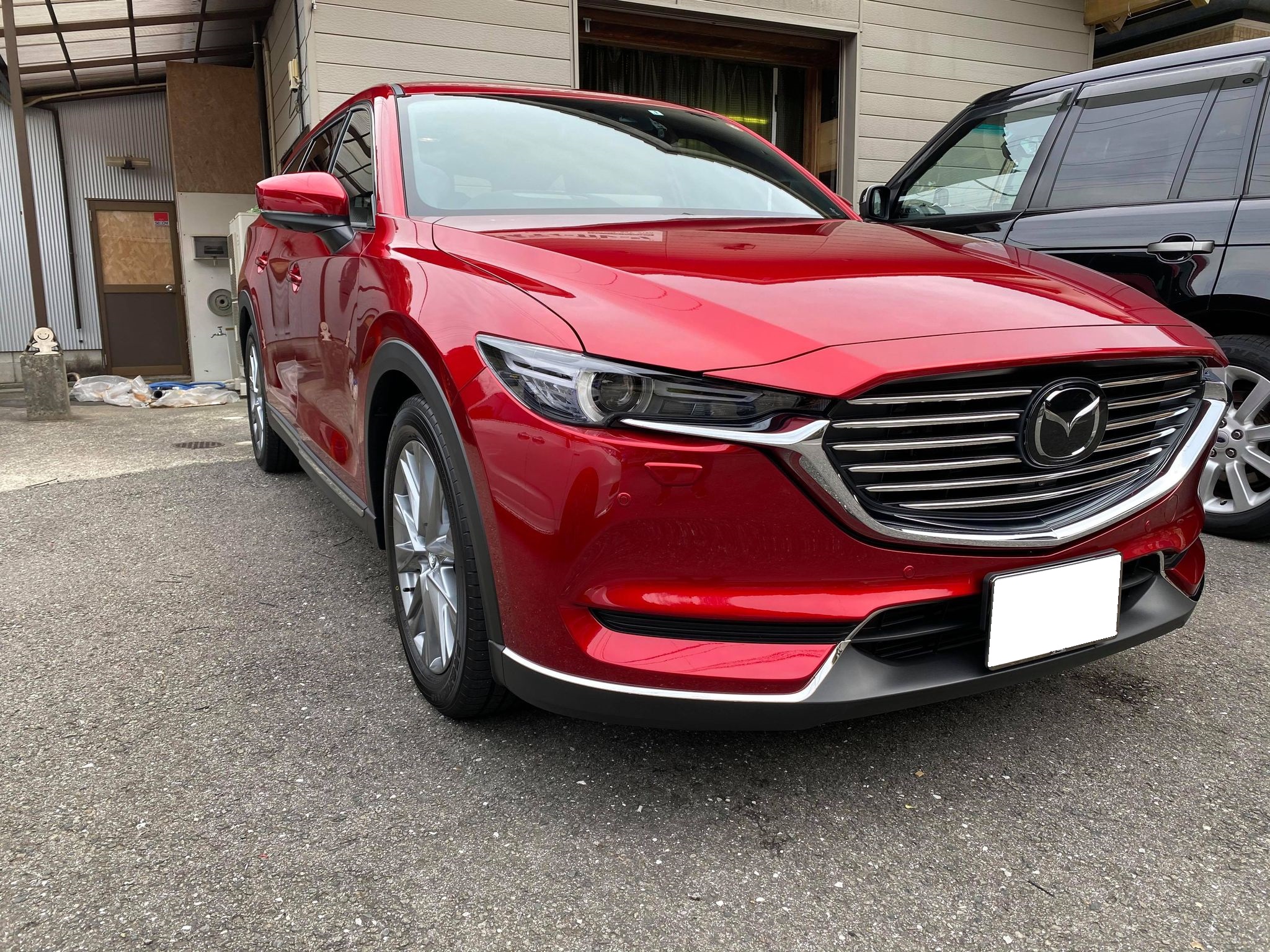 CX8のスピーカー交換、デジタルプロセッサー取り付けチューンナップウーファーの取り付け